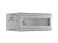 Lanberg Szafa instalacyjna rack wisząca 19 cali 4U 600x450 drzwi perforowane (flat pack) szara