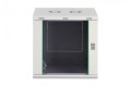 Digitus Szafa sieciowa wisząca Dynamic 19" 12U rack 607x600x450mm, drzwi szyba, szara, niezłożona, 60kg