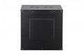 Digitus Szafa sieciowa wisząca Dynamic 19" 12U rack 607x600x450mm, drzwi szyba, czarna, niezłożona, 60kg