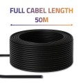 Qoltec Kabel patchcord sieciowy skrętka UTP | CAT6 | High speed 1Gb/s | LAN | 50m | Czarny