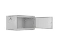 Lanberg Szafa instalacyjna rack wisząca 19 cali 6U 600x450 drzwi perforowane (flat pack) szara