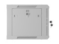 Lanberg Szafa instalacyjna rack wisząca 19 cali 6U 600x450 drzwi perforowane (flat pack) szara
