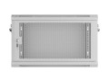 Lanberg Szafa instalacyjna rack wisząca 19 cali 6U 600x450 drzwi perforowane (flat pack) szara