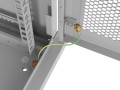 Lanberg Szafa instalacyjna rack wisząca 19 cali 6U 600x450 drzwi perforowane (flat pack) szara