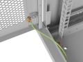 Lanberg Szafa instalacyjna rack wisząca 19 cali 9U 600x450 drzwi perforowane (flat pack) szara