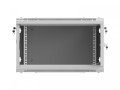 Lanberg Szafa instalacyjna rack wisząca 19 cali 6U 600x600 szara drzwi perforowane (flat pack)
