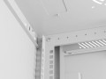 Lanberg Szafa instalacyjna rack wisząca 19 cali 6U 600x600 szara drzwi perforowane (flat pack)
