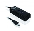 iBOX Hub USB 3.0 IUH3FB (4xUSB 3.0) czarny