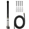 Qoltec Antena 4G LTE | 15dBi | dookólna | zewnętrzna | SMA | włókno szklane