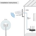 Qoltec Antena 4G 5G LTE | 9dBi | kierunkowa | zewnętrzna | N female |   wodoodporna | 3m