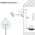 Qoltec Antena 4G 5G LTE | 9dBi | kierunkowa | zewnętrzna | SMA |        wodoodporna | 3m