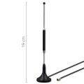 Qoltec Antena 4G LTE z podstawą magnetyczną | 5dBi | dookólna |   wewnętrzna | 600-2700 MHz | SMA | 3m