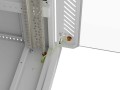 Lanberg Szafa instalacyjna rack stojąca 19" 42U 600x600 szara drzwi     przeszklone  LCD (Flat pack)