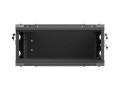 Lanberg Szafa instalacyjna rack wisząca 19 cali 4U 600x450 czarna drzwi metalowe (flat pack)