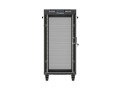 Lanberg Szafa instalacyjna rack stojąca 19" 24U  600x600 czarna drzwi perforowane LCD (Flat pack) V2