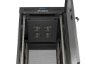 Lanberg Szafa instalacyjna rack stojąca 19" 24U 600x800 czarna drzwi perforowane LCD ( Flat pack) V2
