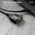 Digitus Kabel adapter USB 2.0 do RS232 (DB9) | Chipset FTDI (FT232RNL) | PVC, czarny | Mocowanie w tulejkach gwintowanych | 1.8m