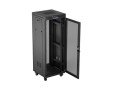 Lanberg Szafa instalacyjna rack stojąca 19 cali 32U 600x600 drzwi perforowane LCD czarna (Flat pack)