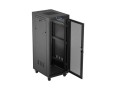 Lanberg Szafa instalacyjna rack stojąca 19 cali 32U 600x800 drzwi perforowane LCD czarna (Flat pack)