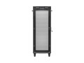 Lanberg Szafa instalacyjna rack stojąca 19 cali 32U 600x800 drzwi perforowane LCD czarna (Flat pack)