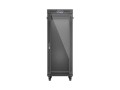 Lanberg Szafa instalacyjna rack stojąca 19 cali 32U 600x1000 drzwi przeszklone LCD czarna (Flat pack)