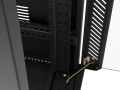 Lanberg Szafa instalacyjna rack stojąca 19 cali 32U 600x1000 drzwi przeszklone LCD czarna (Flat pack)
