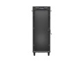 Lanberg Szafa instalacyjna rack stojąca 19 cali 32U 600x1000 drzwi przeszklone LCD czarna (Flat pack)