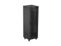 Lanberg Szafa instalacyjna rack stojąca 19 cali 37U 600x600 drzwi perforowane LCD czarna (Flat pack)
