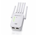 Qoltec Wzmacniacz syganłu WiFi 6 | Repeater | Access Point | AX1200 Mb/s| 6 anten | 2xRJ45 | 128MB