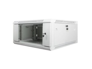 Lanberg Szafa instalacyjna wisząca 19 cali 4U 600X600mm szara (drzwi szklane)