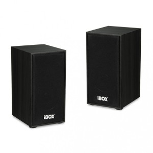 iBOX Zestaw głośników IGLSP1B (2.0; ciemne drewno)
