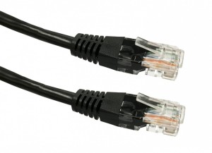 TB Kabel Patchcord miedziany kat. 5e RJ45 UTP 0,5m czarny