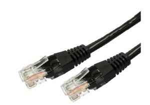 TB Kabel Patchcord miedziany kat.5e RJ45 UTP 3m. czarny  - paczka 10 sztuk