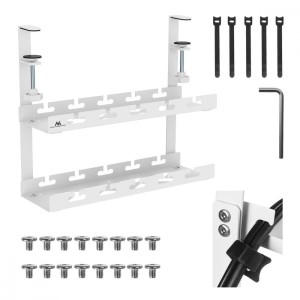 Maclean Organizer podbiurkowy na kable, MC-104W