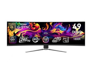 MSI Monitor MPG 491CQPX QD-OLED LED/QD-LED/Zakrzywiony/240Hz/49 cali/Czarny