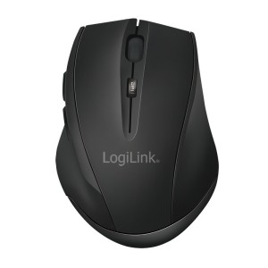 LogiLink Mysz bezprzewodowa BT 5.0,ergonomiczna, czarna