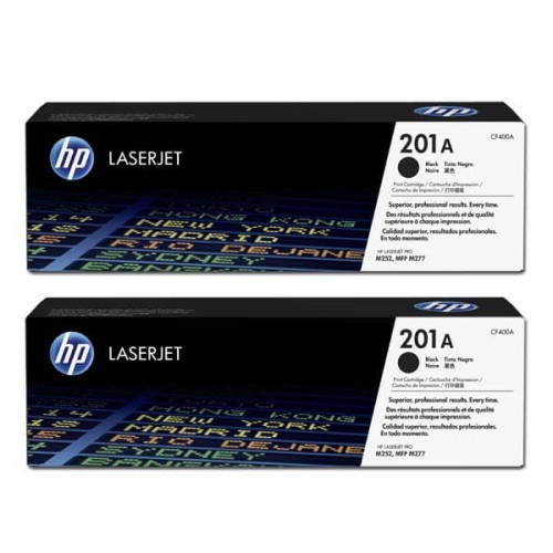 HP oryginalny toner CF400XD, HP 201X, black, 5600 (2x2800)s, dual pack, 2x770g