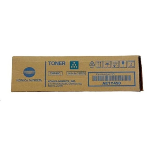 Konica Minolta oryginalny toner AE1Y450, TNP-92C, cyan, 4000s