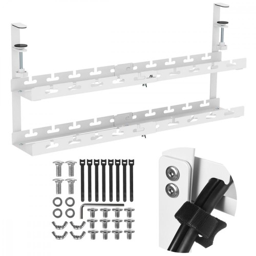 Maclean Organizer podbiurkowy na kable MC-102 W