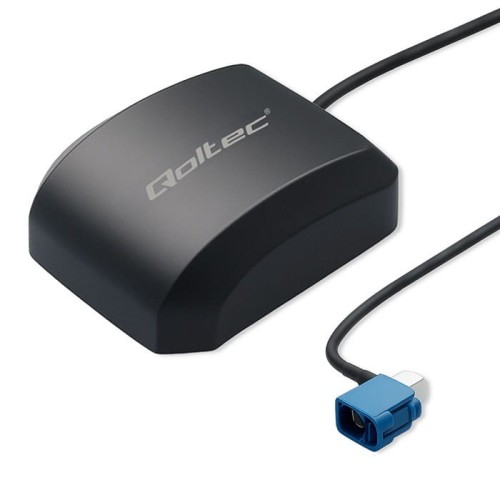 Qoltec Mobilna Antena GPS GLONASS z podstawą magnetyczną| dookólna |   28dBi | 50W | FAKRA