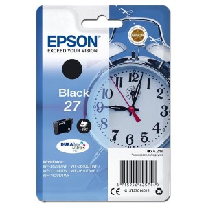 Epson oryginalny ink / tusz C13T27014012, 27, black, 6,2ml