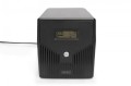 Digitus Zasilacz awaryjny UPS Line-Ineractive LCD, 1500VA/900W, 2x12V/9Ah, AVR, 4xSCHUKO, USB, RS232, RJ45
