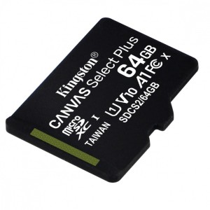 Kingston Karta pamięci microSD  64GB Canvas Select Plus 100MB/s