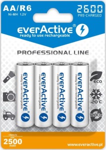 everActive Akumulatory paluszki R6/AA 2600 mAH, blister 4 szt.
