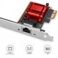 AXAGON PCEE-G25 Karta sieciowa PCIe 1 x 2.5 Gigabit Ethernet port  RJ-45 Realtek, PXE, SP &amp; LP