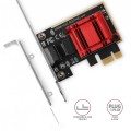 AXAGON PCEE-G25 Karta sieciowa PCIe 1 x 2.5 Gigabit Ethernet port  RJ-45 Realtek, PXE, SP &amp; LP