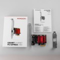 AXAGON PCEE-GIX Karta sieciowa PCIe 1x Gigabit Ethernet port (RJ-45), Intel i210AT, PXE, SP &amp; LP