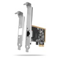 AXAGON PCEE-GRF Karta sieciowa PCIe 1x Gigabit Ethernet port RJ-45 Realtek SP &amp; LP