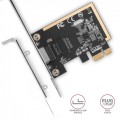 AXAGON PCEE-GRF Karta sieciowa PCIe 1x Gigabit Ethernet port RJ-45 Realtek SP &amp; LP
