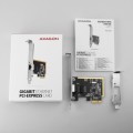 AXAGON PCEE-GRF Karta sieciowa PCIe 1x Gigabit Ethernet port RJ-45 Realtek SP &amp; LP